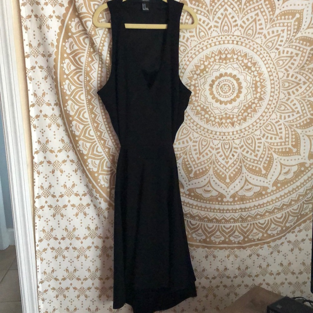 Black cut out dress